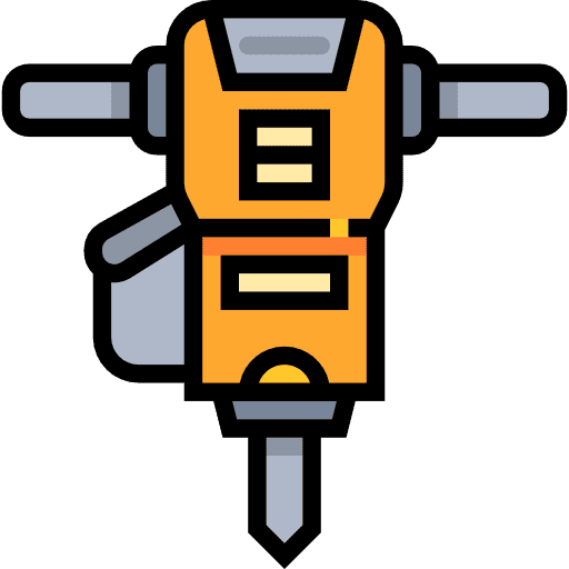 Power drill tool used in construction projects for drilling and fastening.