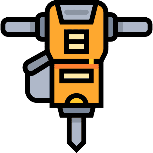 Power drill tool used in construction projects for drilling and fastening.